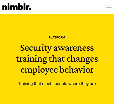 Nimblr Security Awareness